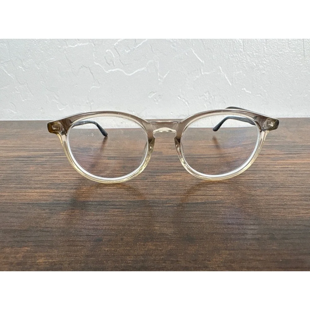 Carrera CA6636/N G3D Eyeglasses Round Clear Champagne Black Frames 50-18-145